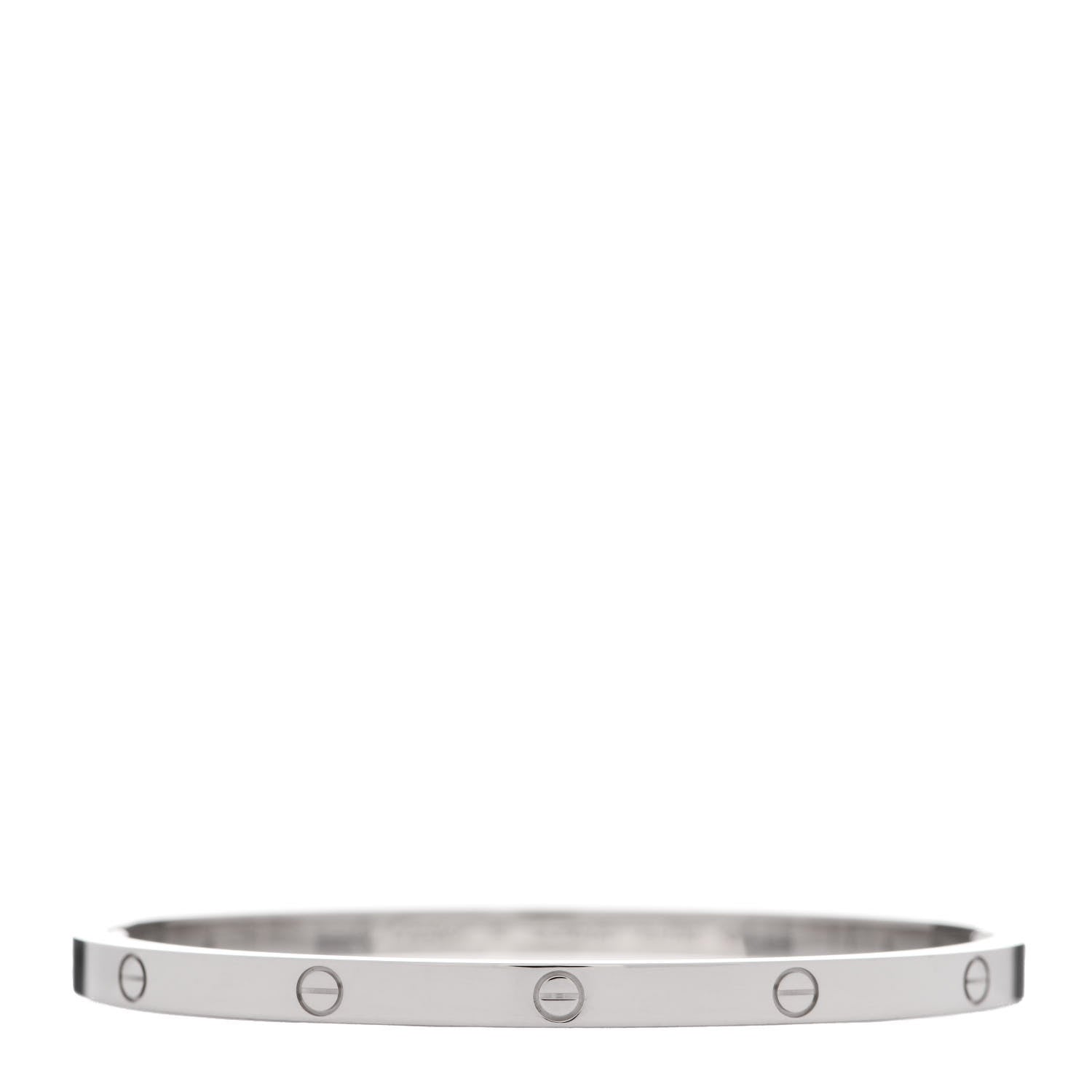 Cartier 18K White Gold Small LOVE Bracelet 16 1 of 5