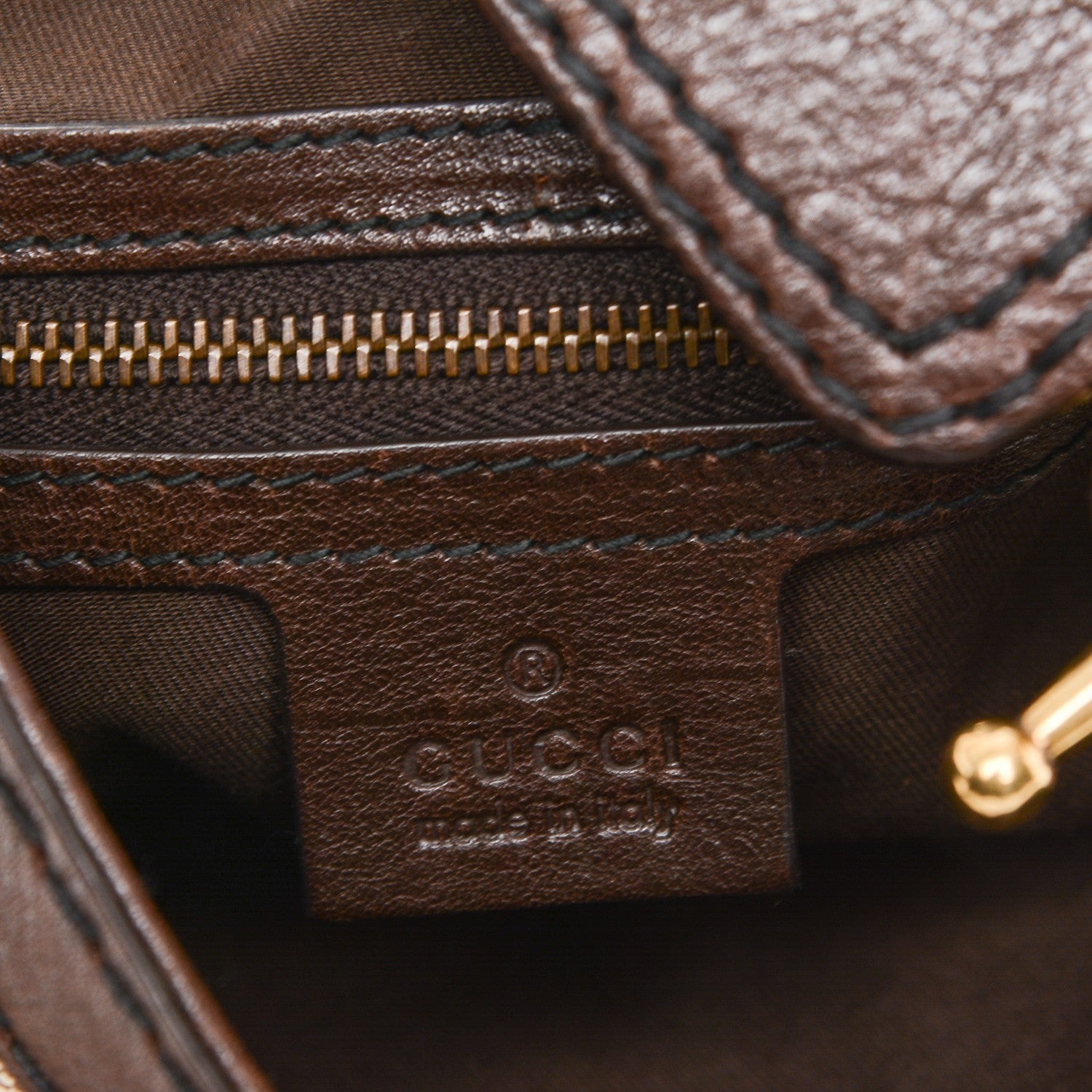 Gucci Monogram Large Jockey Hobo Dark Brown 6 of 6