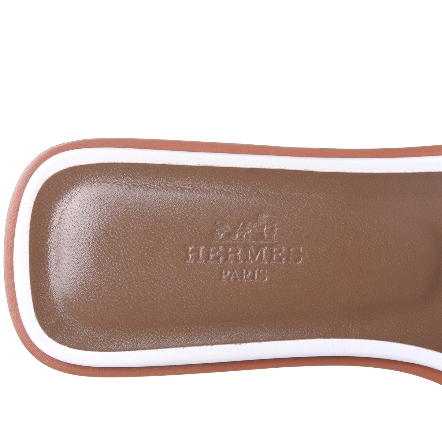 Box Calfskin Oran Sandals 36 White