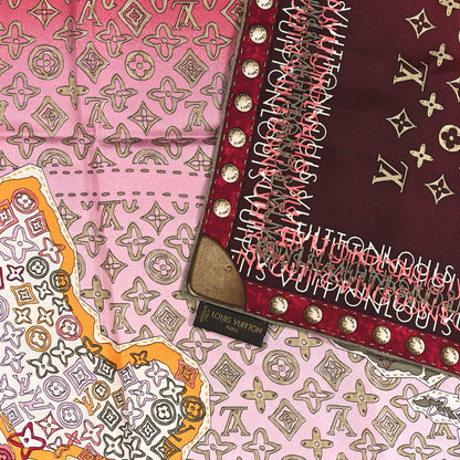Louis Vuitton Silk World Square Scarf Multicolor 3 of 3