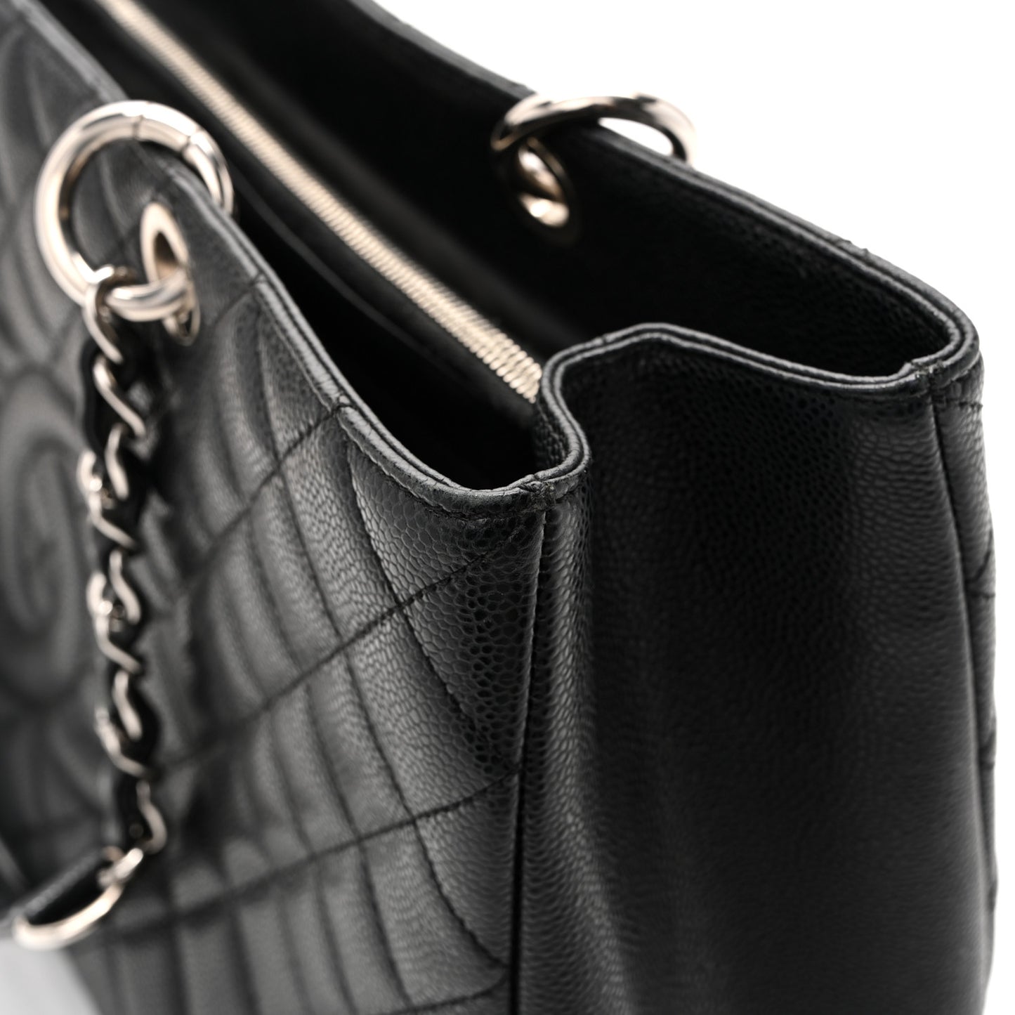 Caviar Quilted XL Grand Shopping Tote GST Black