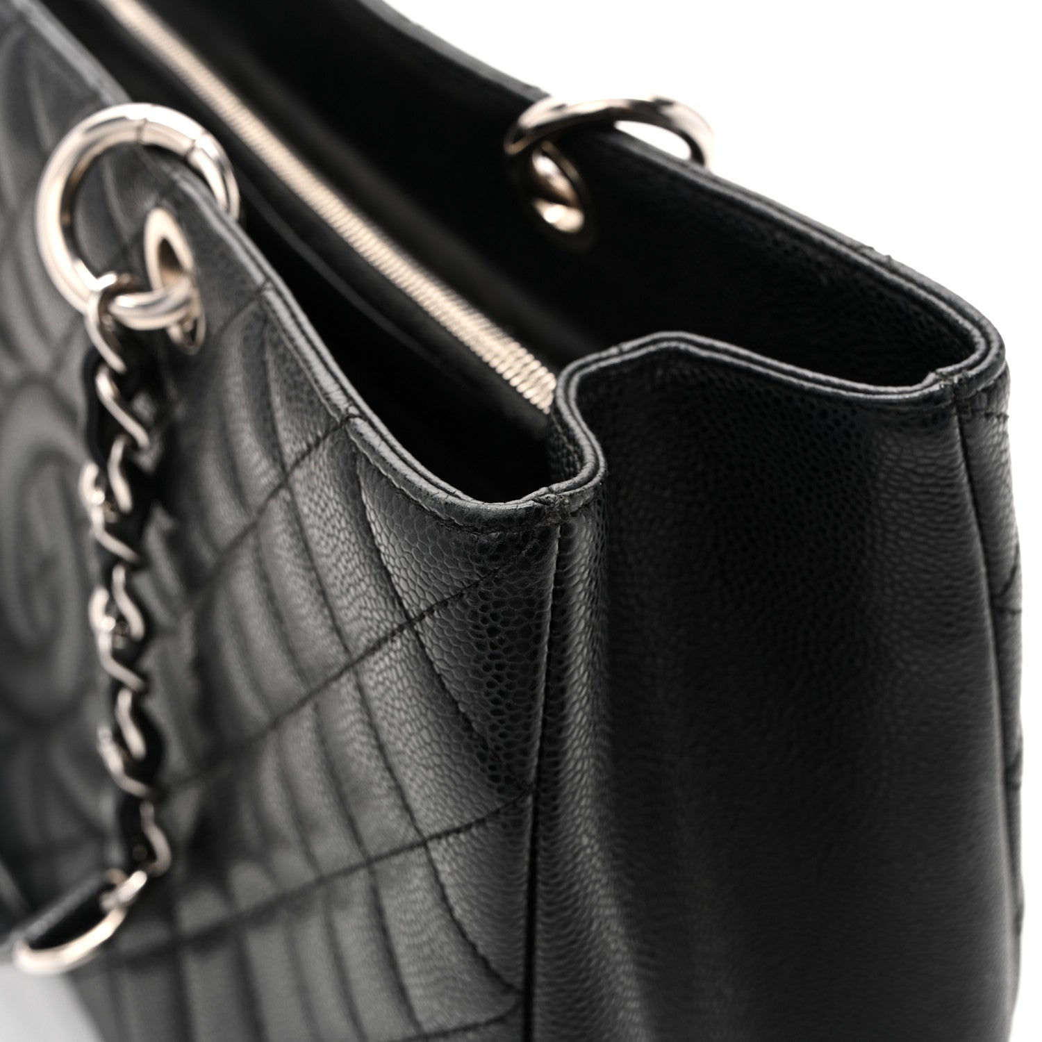 Chanel Caviar Quilted XL Grand Shopping Tote GST Black 16 of 16