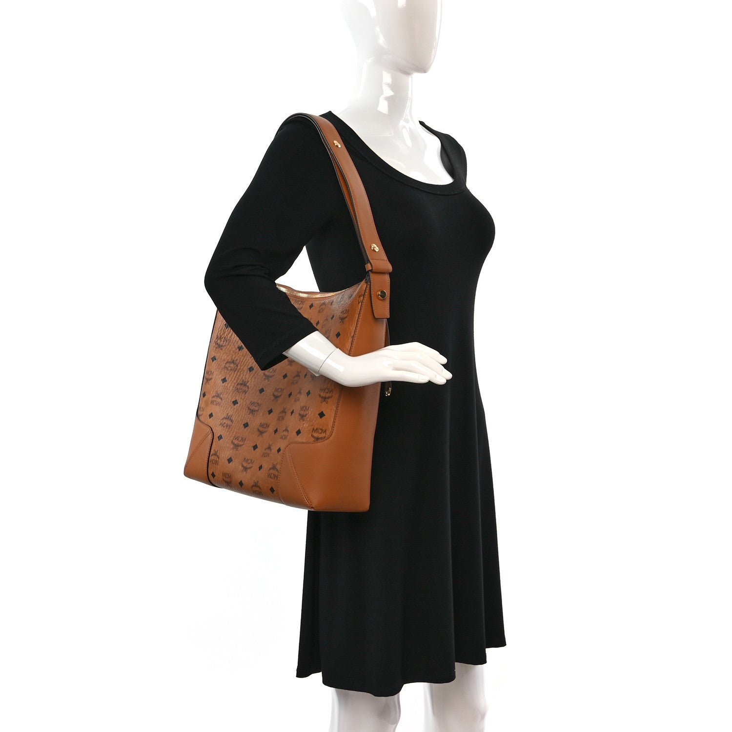MCM Visetos Large Klara Hobo Cognac 2 of 16
