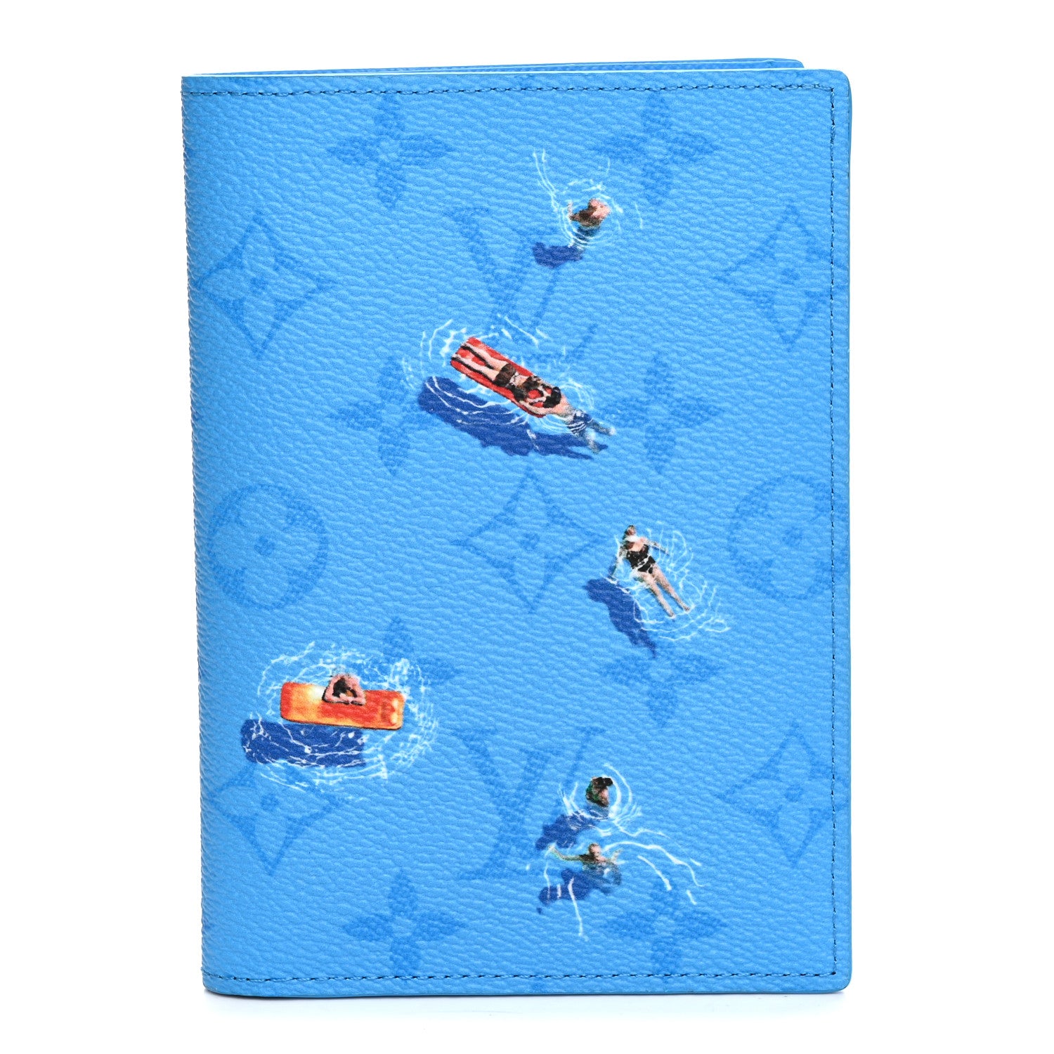 Louis Vuitton Monogram Sports Passport Cover Pool Blue 1 of 7