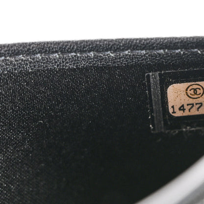 Chanel Patent Camellia Embossed Yen Wallet Black 8 of 13