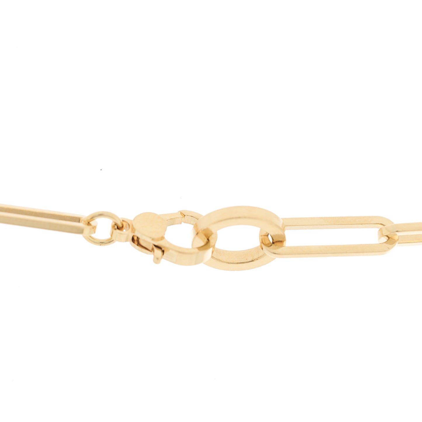 18K Yellow Gold Diamond Pave Kelly Chaine Choker Necklace