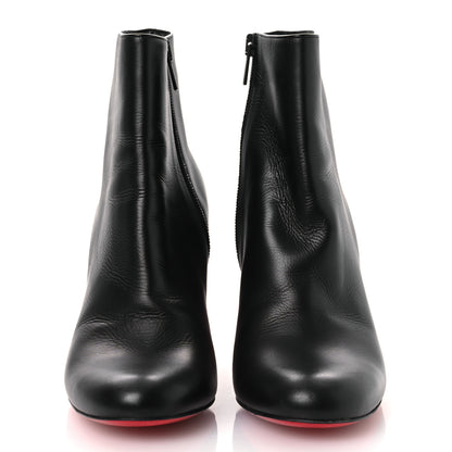 Christian Louboutin Smooth Calfskin Suzi Folk 85 Ankle Boots 38 Black 3 of 10