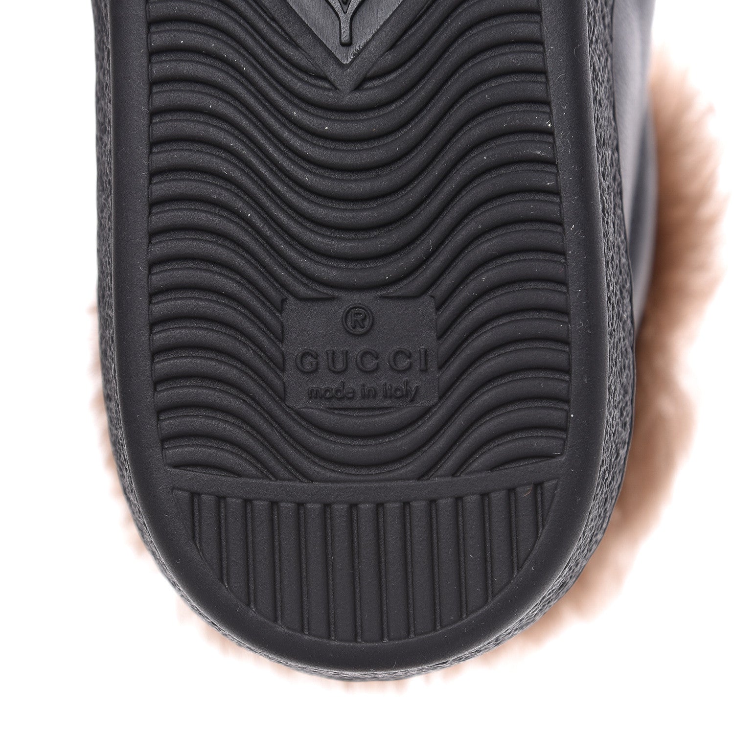 Gucci Calfskin Wool Web Bee Embroidered Mens Ace High Top Sneakers 8.5 Black 7 of 8