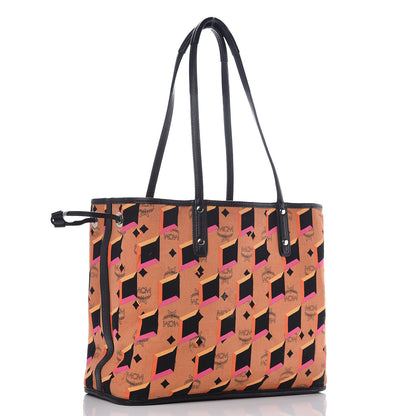 MCM Visetos Medium Liz Reversible Shopper Tote Pink 5 of 18