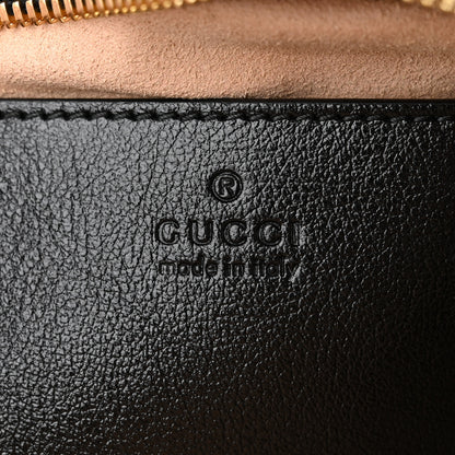 Gucci Monogram Matelasse Diagonal Small GG Marmont Chain Shoulder Bag Beige Black 5 of 9