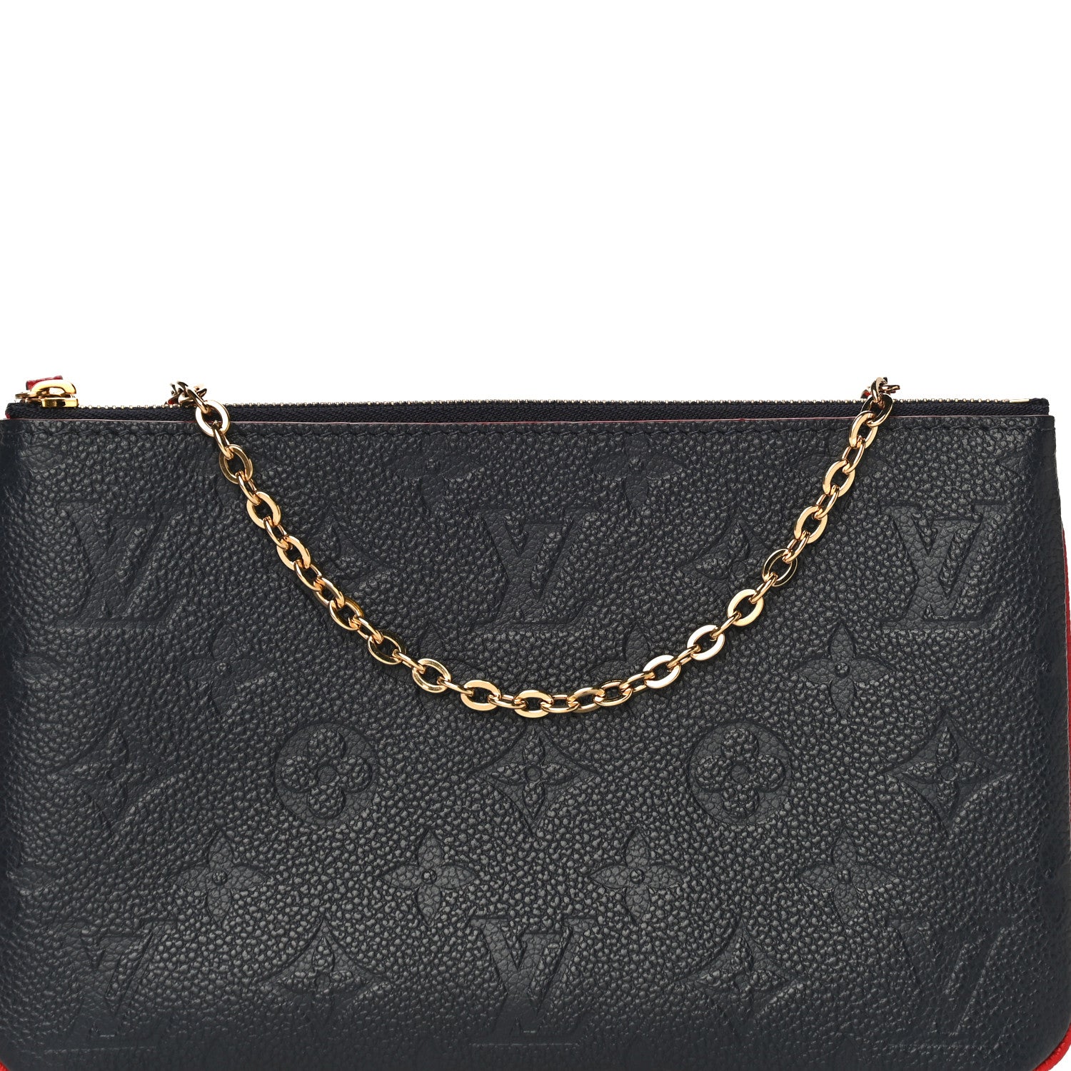 Louis Vuitton Empreinte Double Zip Pochette Marine Rouge 7 of 16