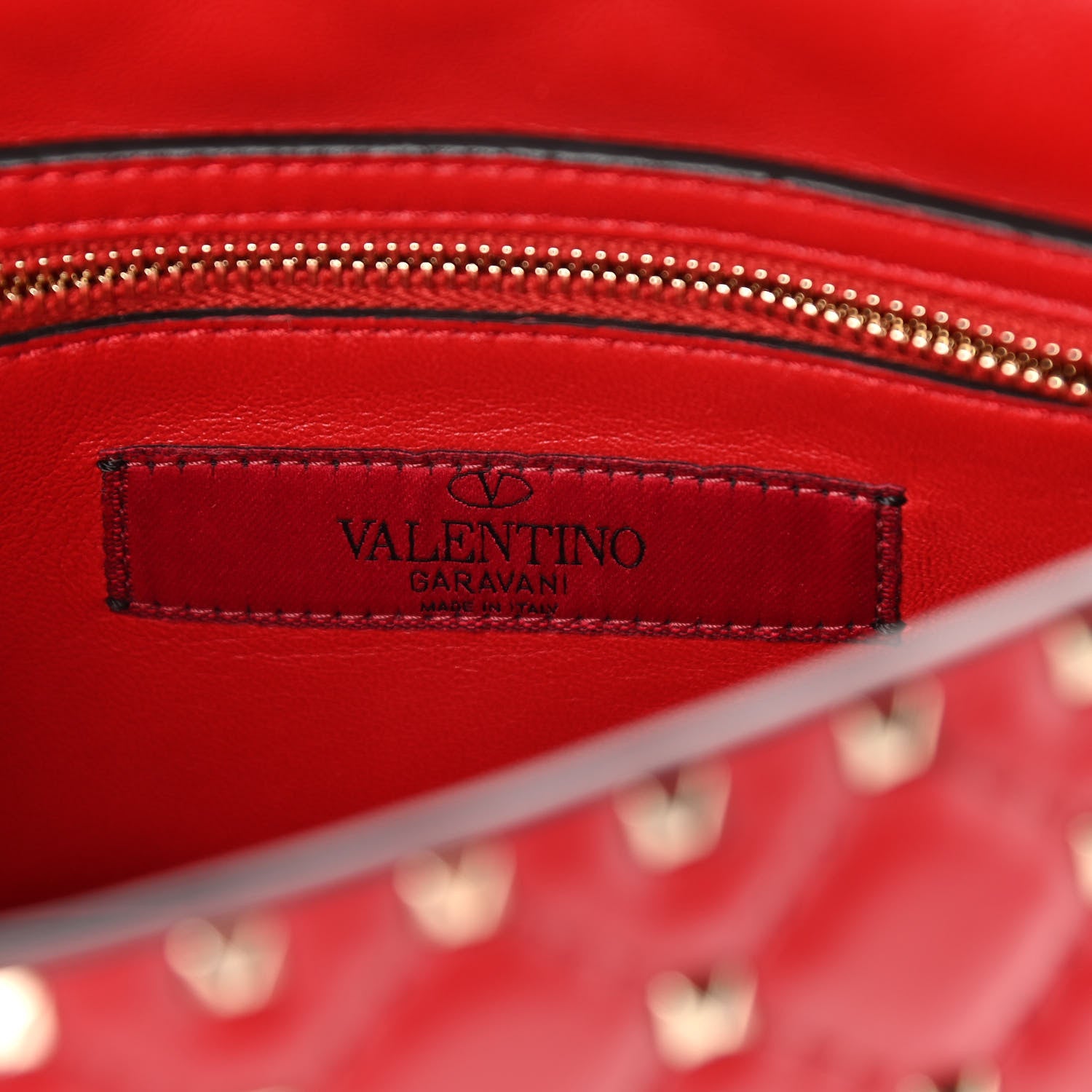Valentino Garavani Nappa Medium Rockstud Spike Shoulder Bag Rosso Valentino 5 of 10