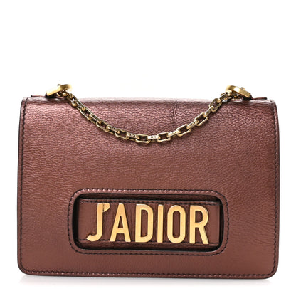 Christian Dior Metallic Calfskin J'Adior Chain Flap Bag Noisette 1 of 13