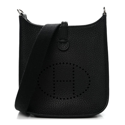 Hermes Taurillon Clemence Evelyne TPM Black 1 of 11