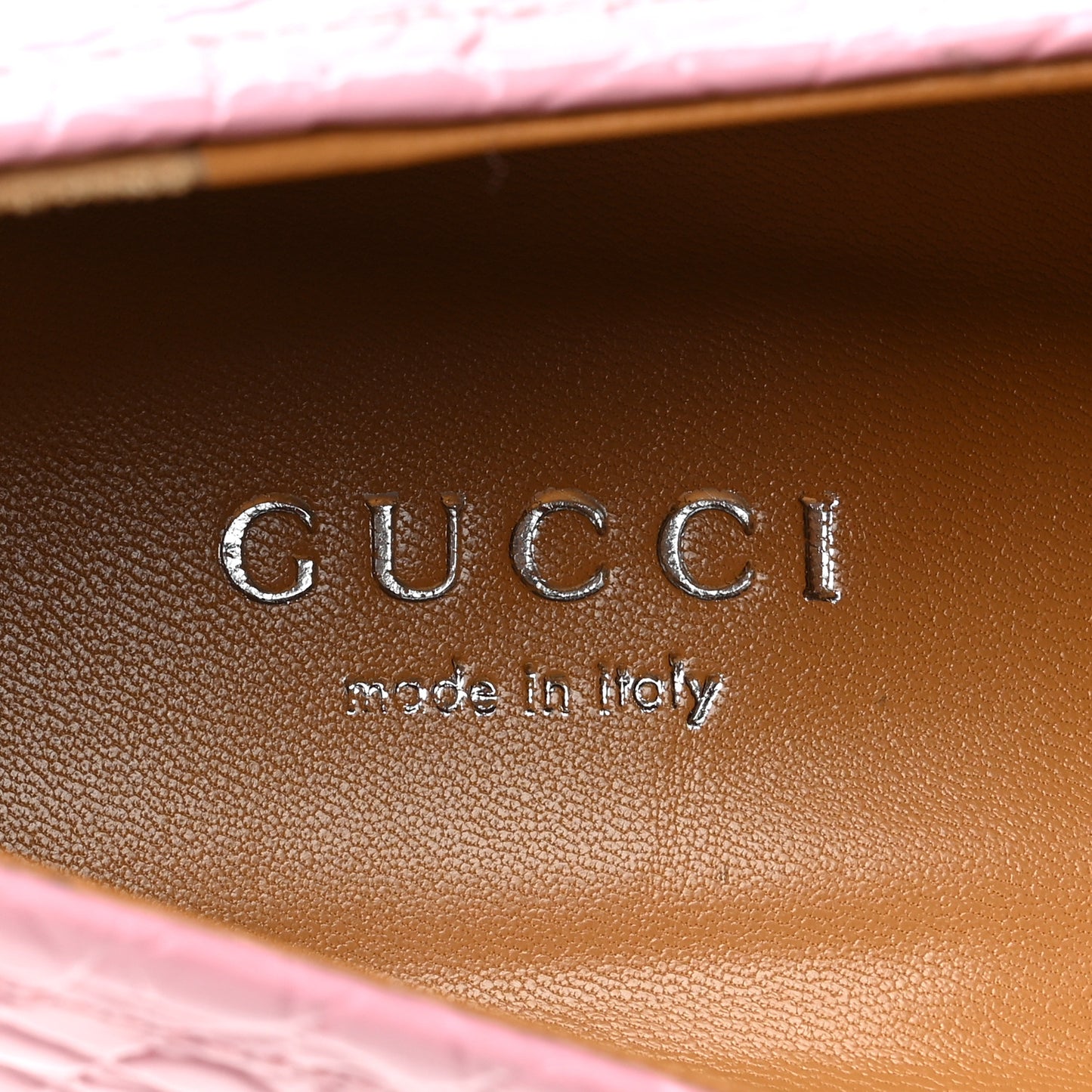 Croco Calf Lux Granada Kid Horsebit Platform Loafers 38 Butterfly Pink