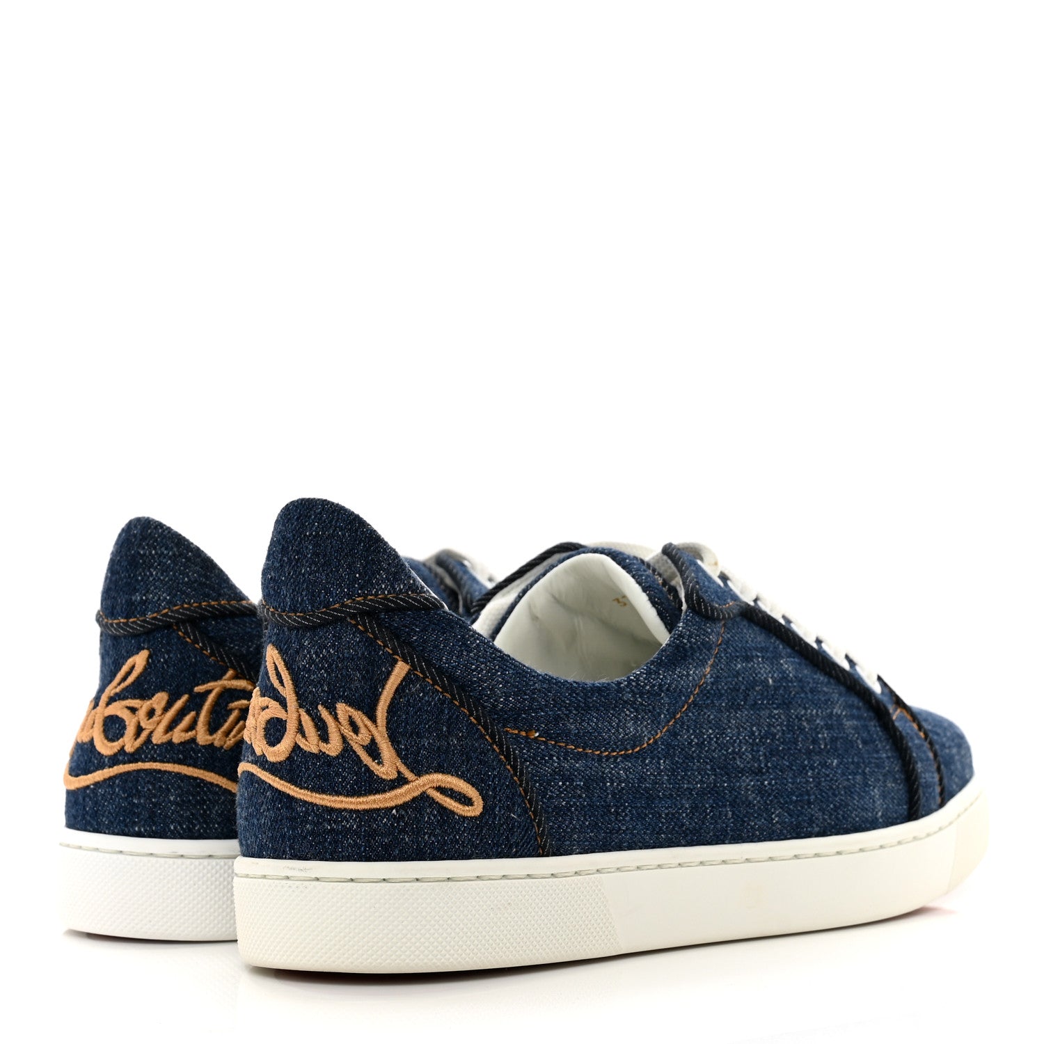 Christian Louboutin Miss Denim Elo Loubi Orlato Flat Sneakers 37 Denim 4 of 10