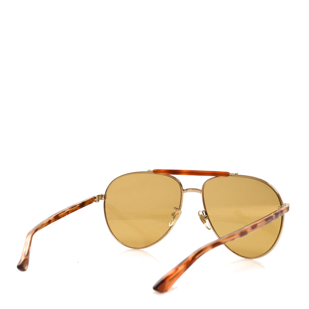 Gucci Aviator Sunglasses GG0014S Havana 4 of 7