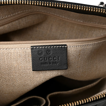 Gucci Soft Microguccissima Small Zippered Satchel Black 5 of 9