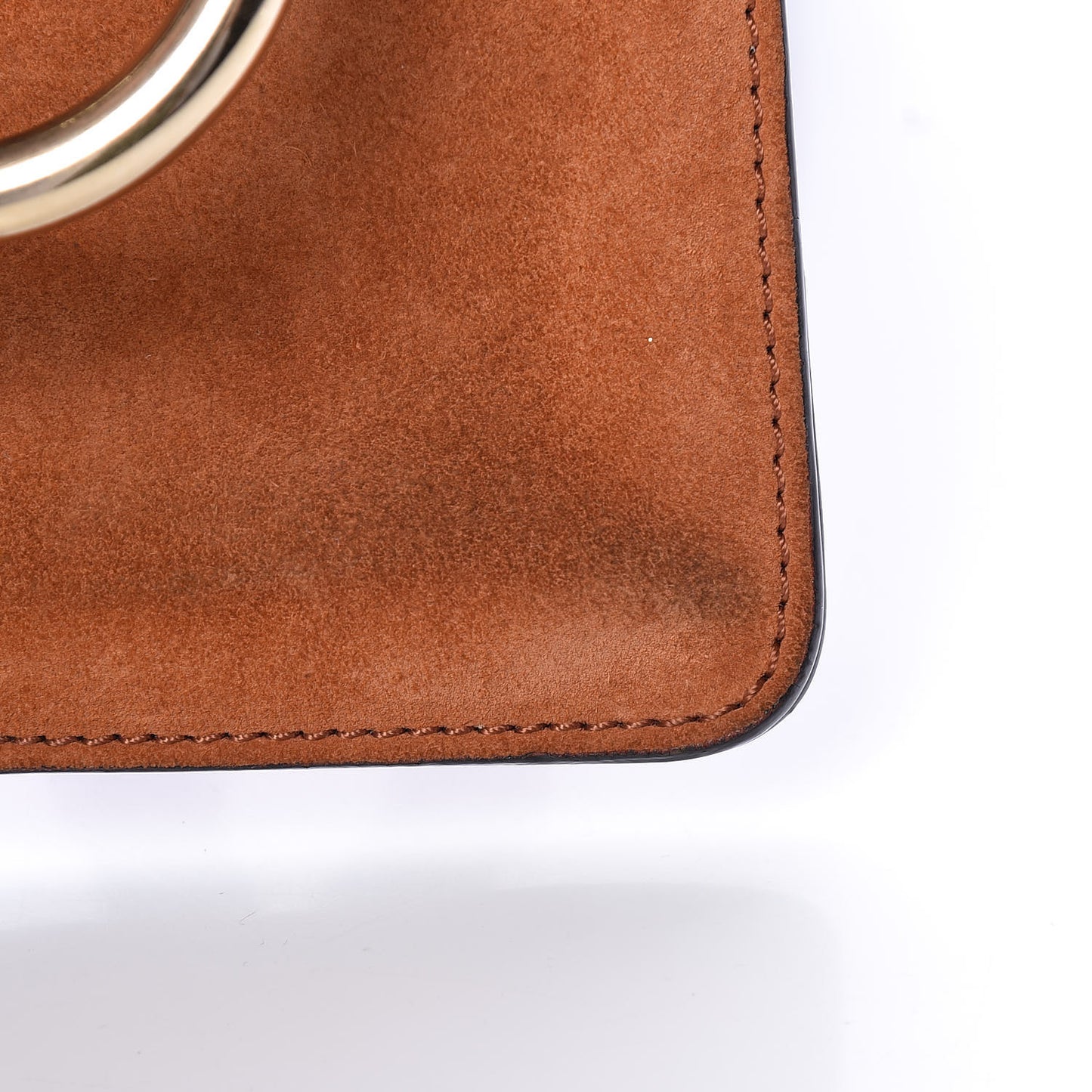 Python Suede Mini Faye Bracelet Bag Tannish Red