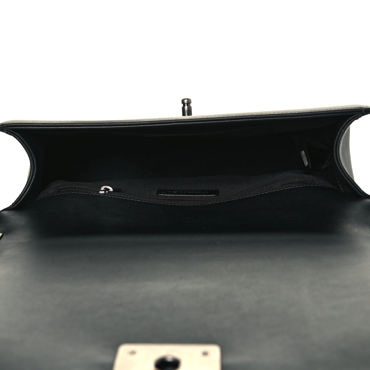 Calfskin Chevron Quilted New Medium Boy Flap Black