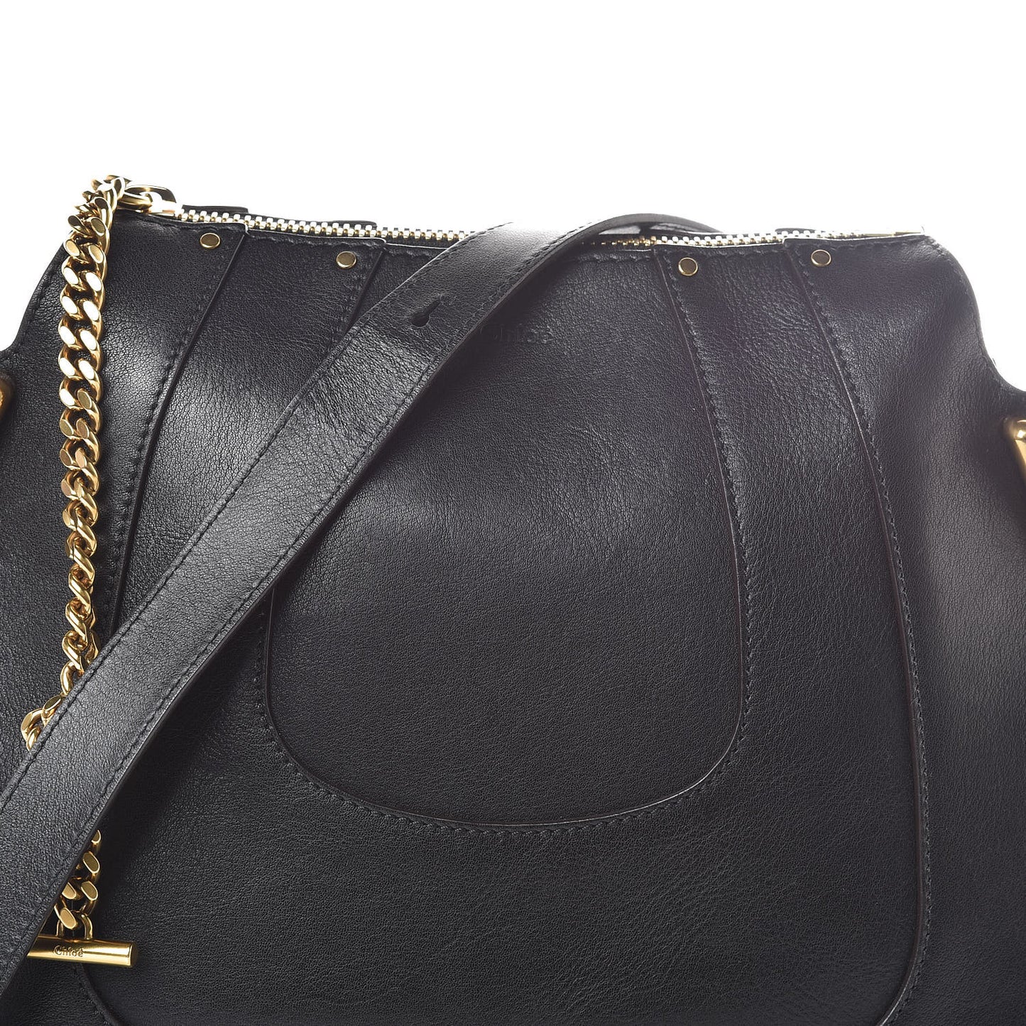 Calfskin Small Hayley Hobo Black