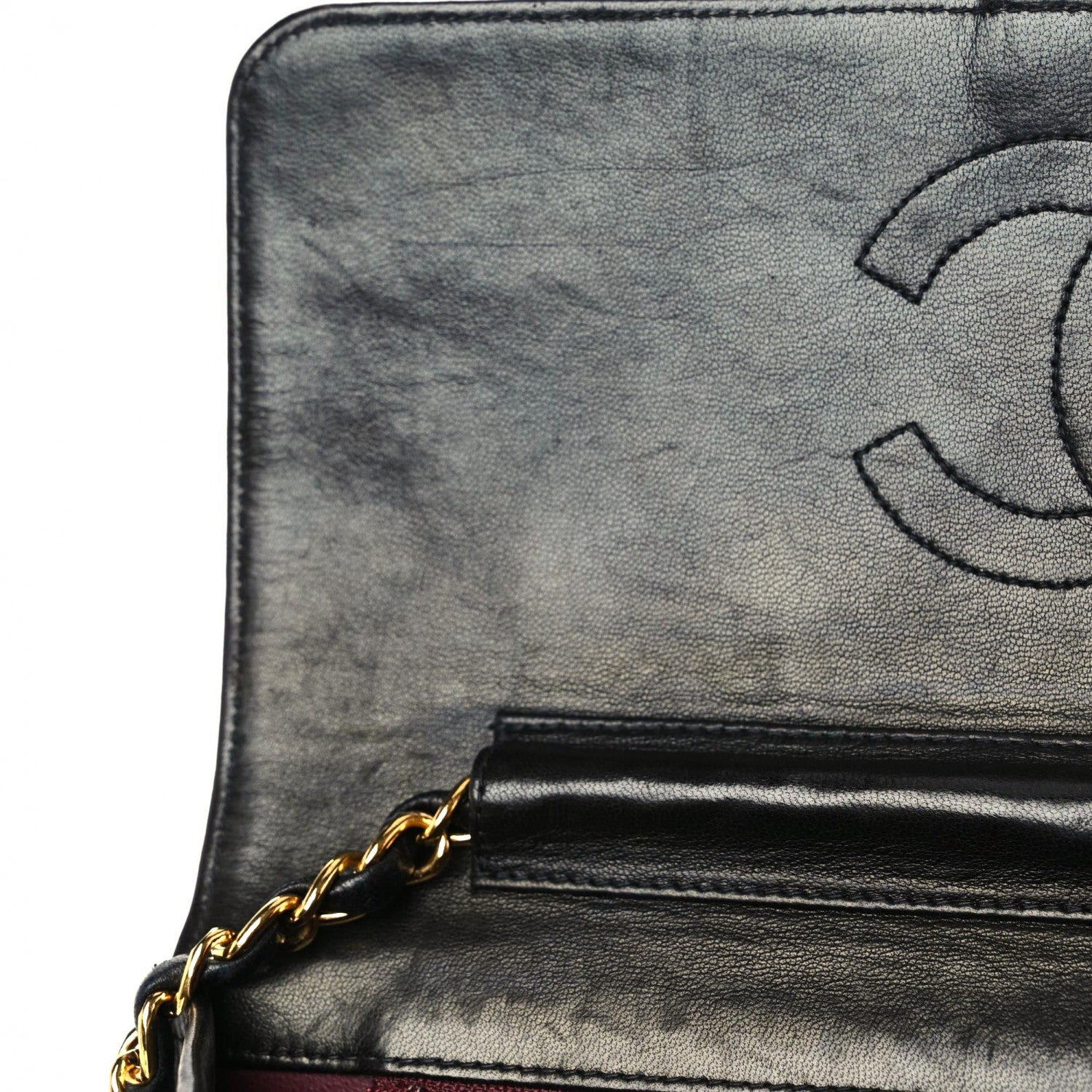 Chanel Lambskin Quilted Medium Single Flap Black 8 of 20