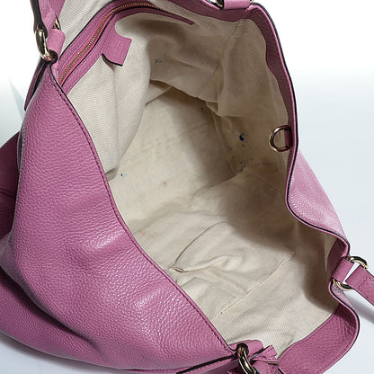 Gucci Pebbled Calfskin Medium Soho Shoulder Bag Fresia Rose 5 of 7