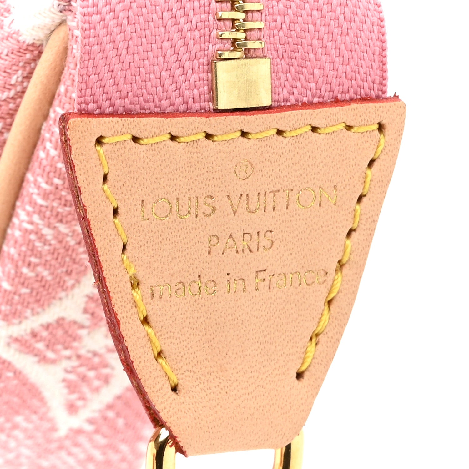 Louis Vuitton Denim Jacquard Monogram Micro Pochette Accessories Rose 6 of 9