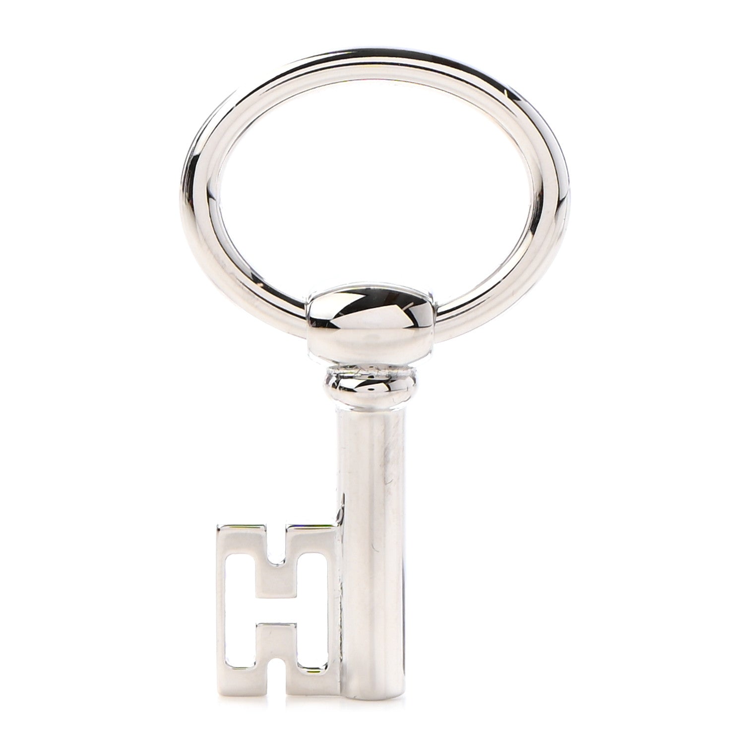 Hermes Palladium Curiosite Cle H Charm 1 of 4