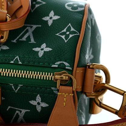Louis Vuitton Calfskin Monogram Speedy P9 Bandouliere 25 Green 12 of 12