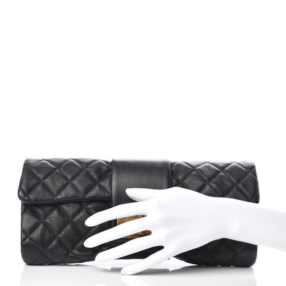 Chanel Sheepskin Mademoiselle Clutch Black 2 of 12