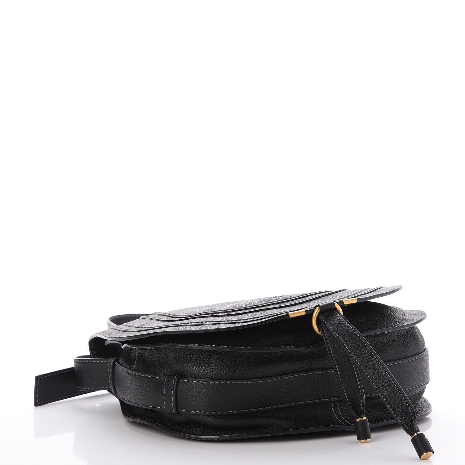 Chloe Calfskin Medium Marcie Round Crossbody Bag Black 4 of 8