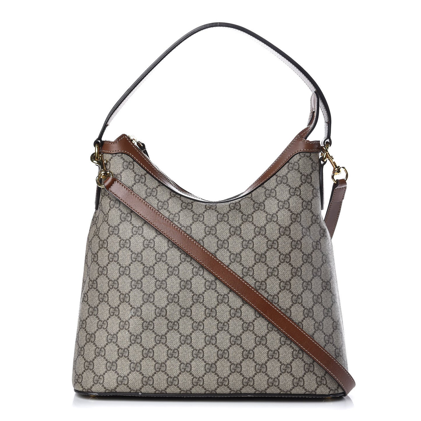 GG Supreme Monogram Linea A Hobo Brown