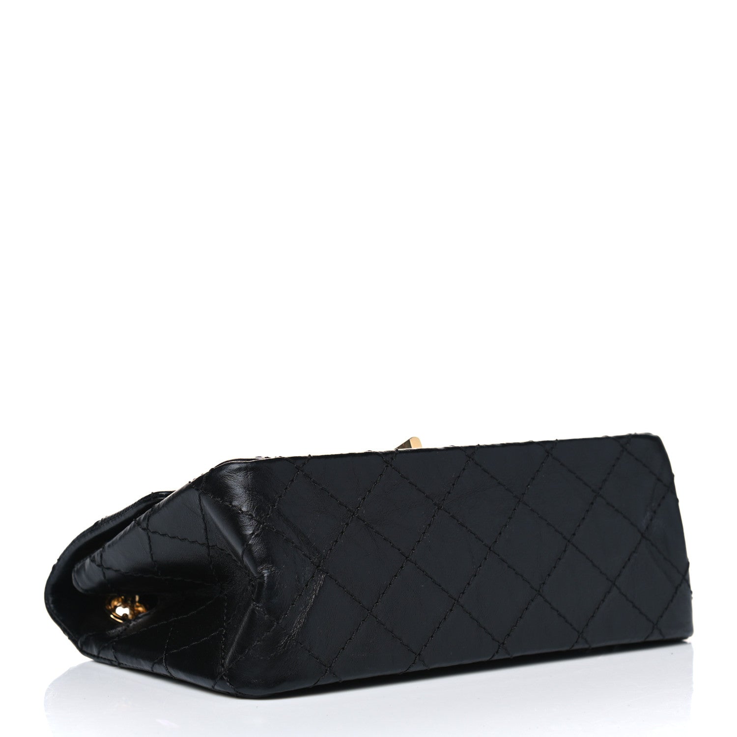 Chanel Aged Calfskin Quilted 2.55 Reissue Mini Flap Black 3 of 4