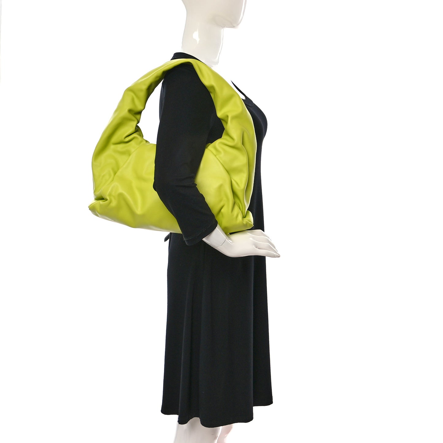 Smooth Butter Calfskin Small The Shoulder Pouch Acid Kiwi