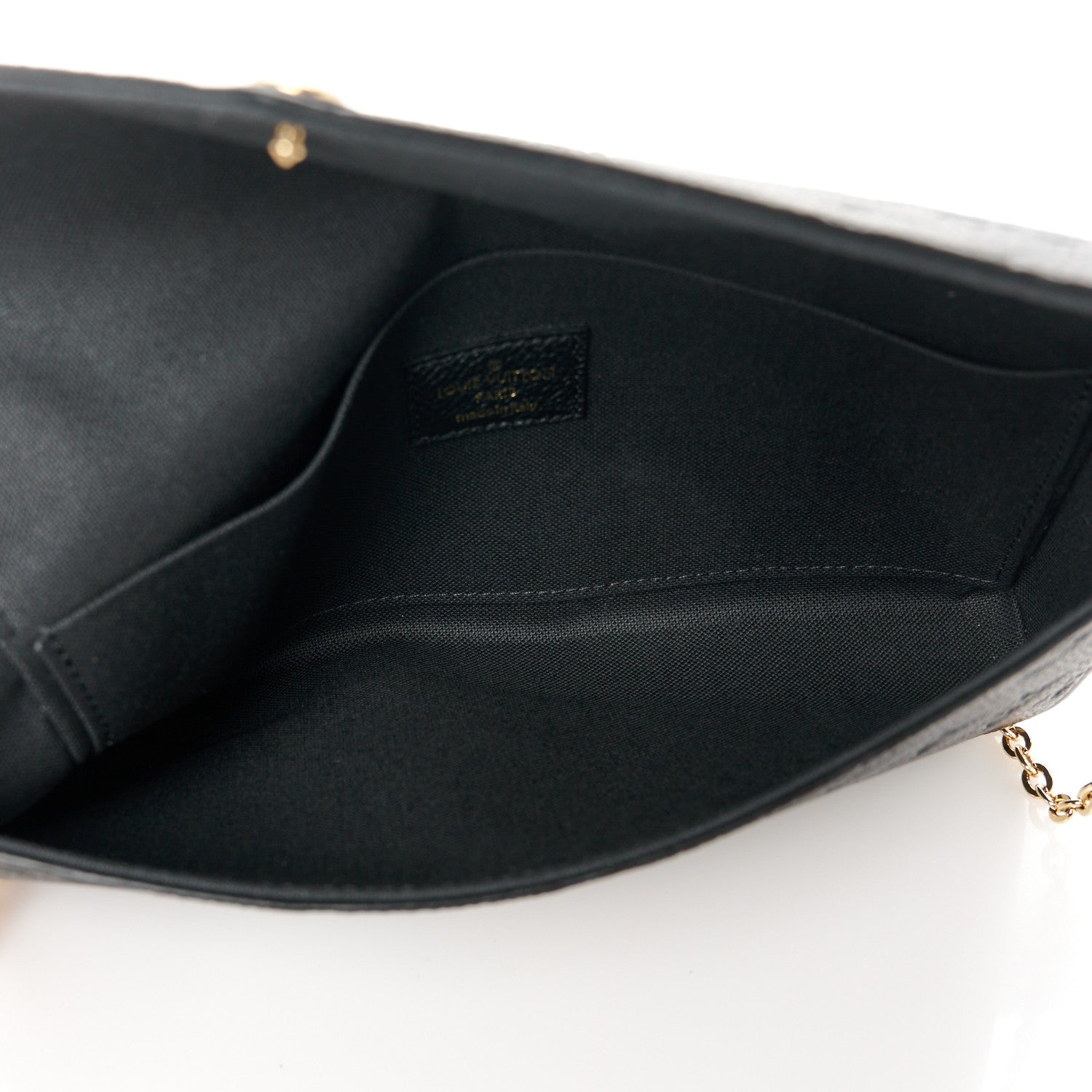 Louis Vuitton Empreinte Pochette Felicie Chain Wallet Black 5 of 10