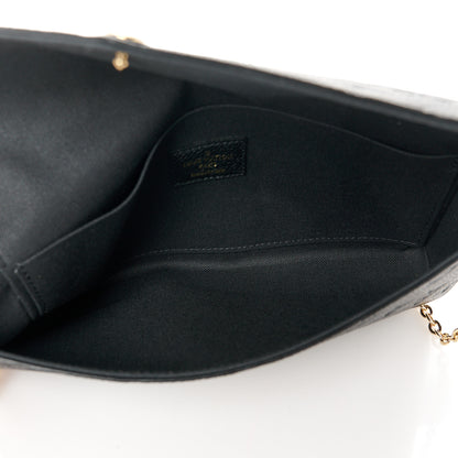 Louis Vuitton Empreinte Pochette Felicie Chain Wallet Black 5 of 10