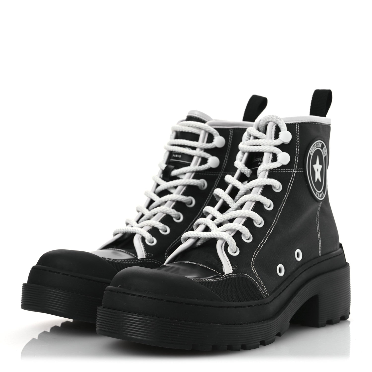 Christian Dior Technical Fabric D-Rise 35mm Boots 37 Black 4 of 12