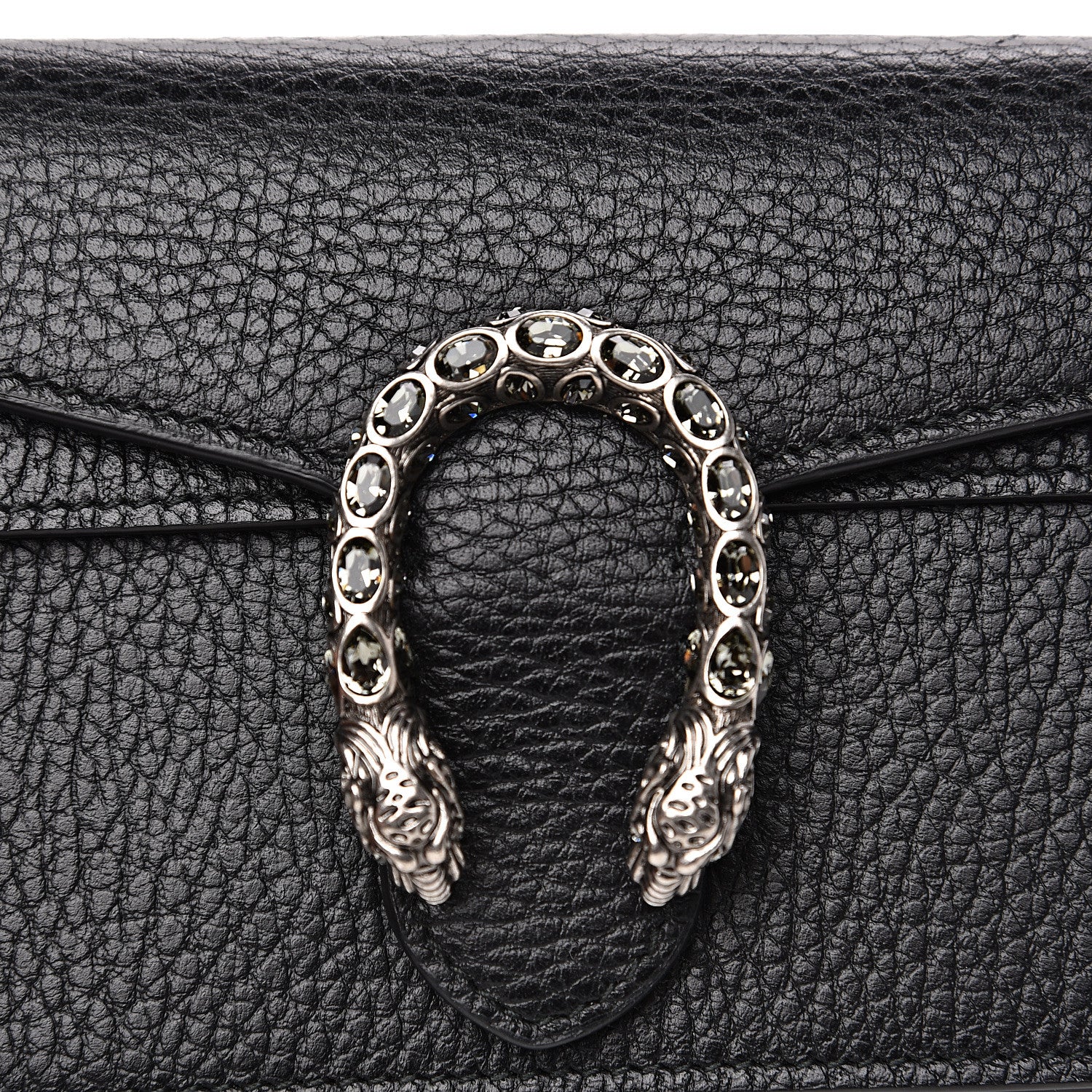 Gucci Calfskin Super Mini Dionysus Shoulder Bag Black 8 of 8