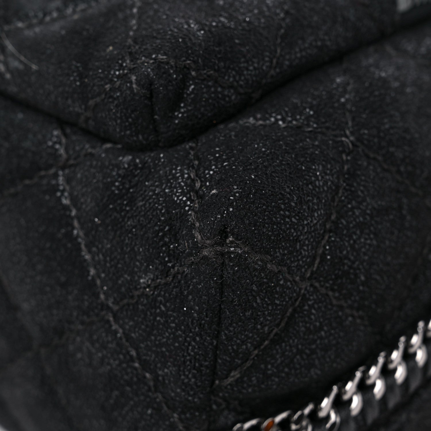 Stella McCartney Shaggy Deer Quilted Small Falabella Backpack Black 9 of 21