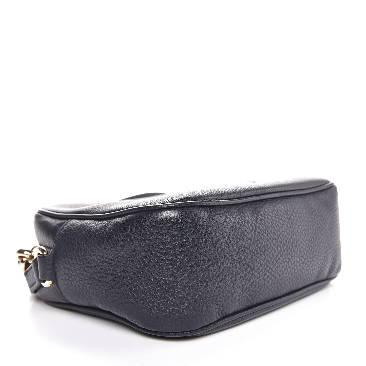 Pebbled Calfskin Small Soho Disco Bag Blue