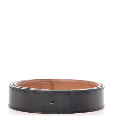 Hermes Box Togo 32mm Belt Strap 85 Black Gold 1 of 6