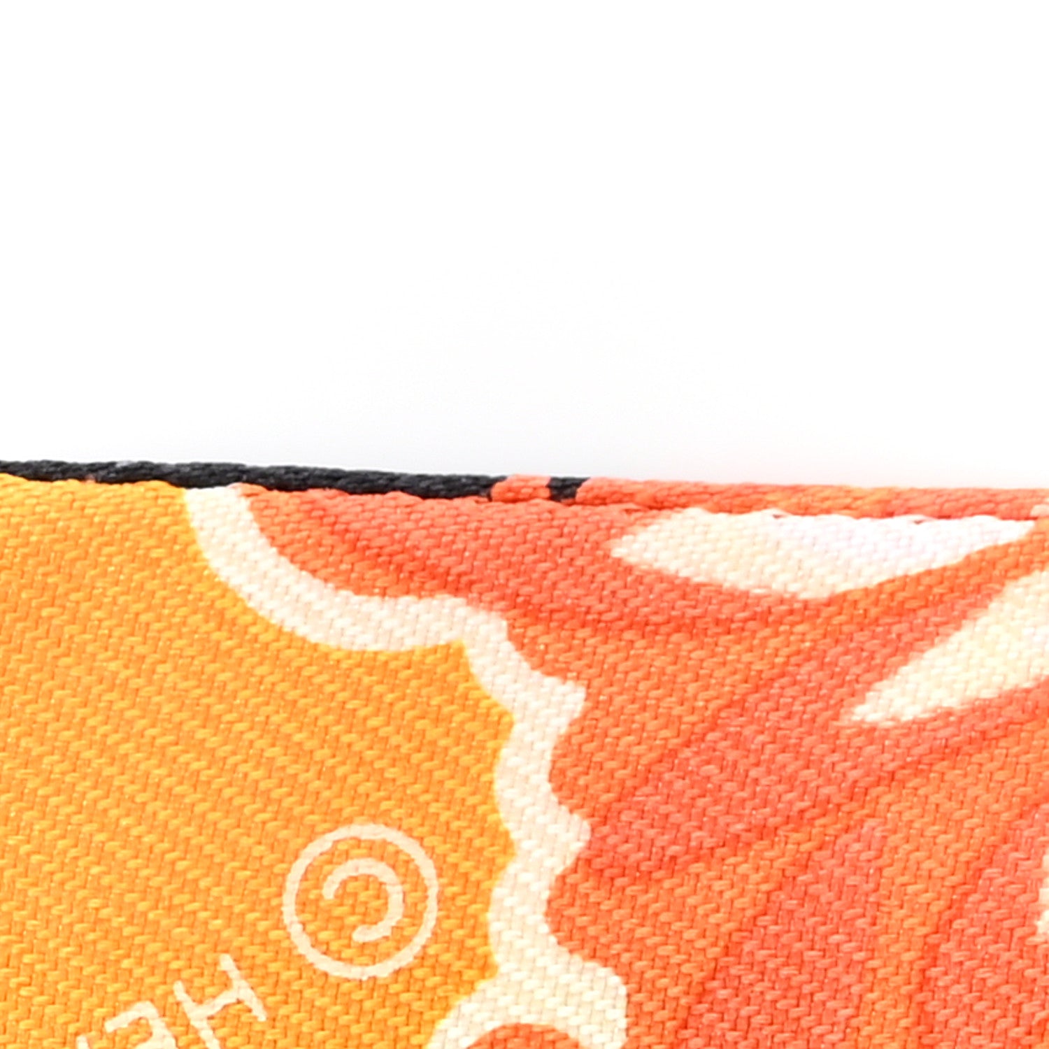 Hermes Silk The Three Graces Twilly Orange Mangue Anthracite 6 of 7