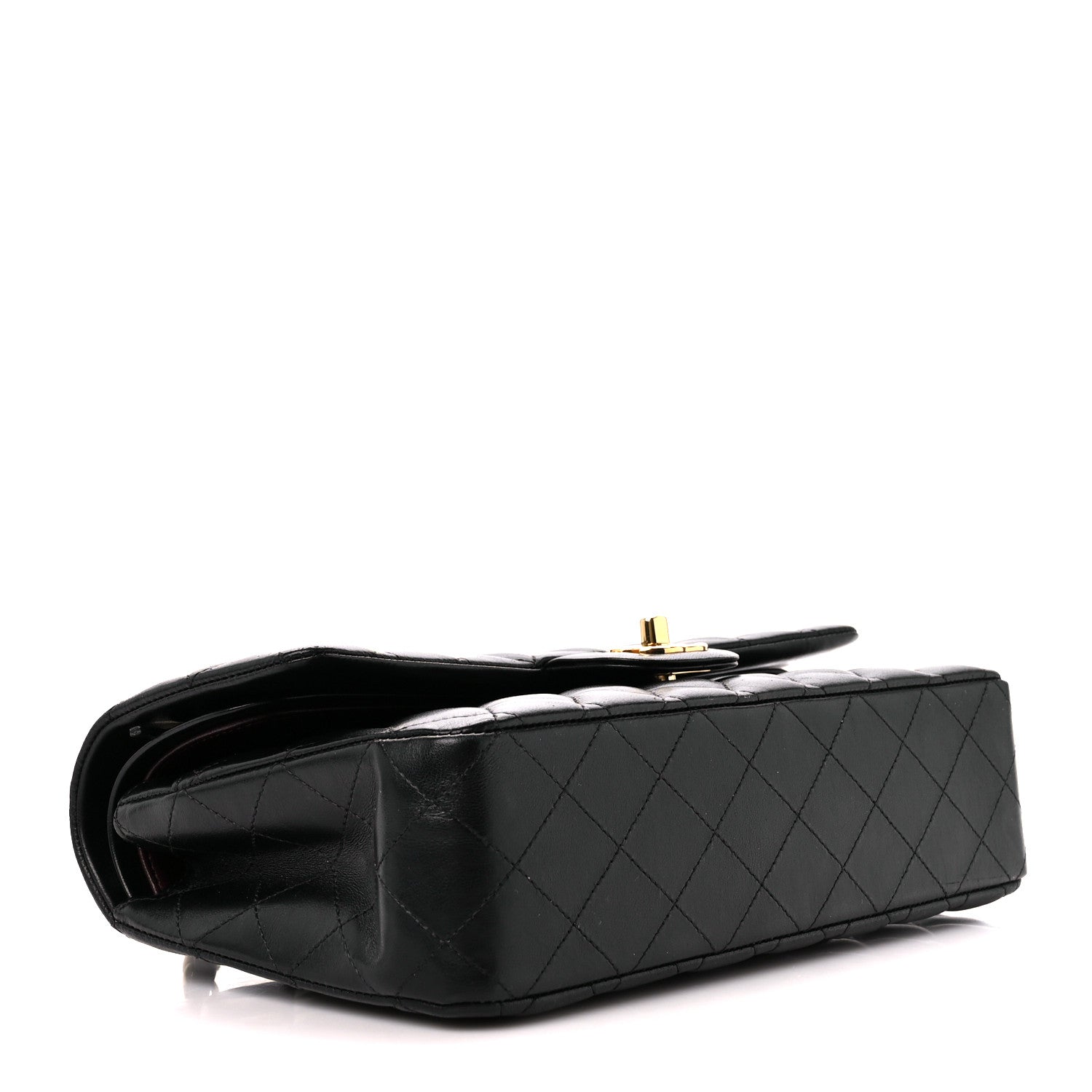 Chanel Lambskin Quilted Medium Double Flap Black 4 of 12