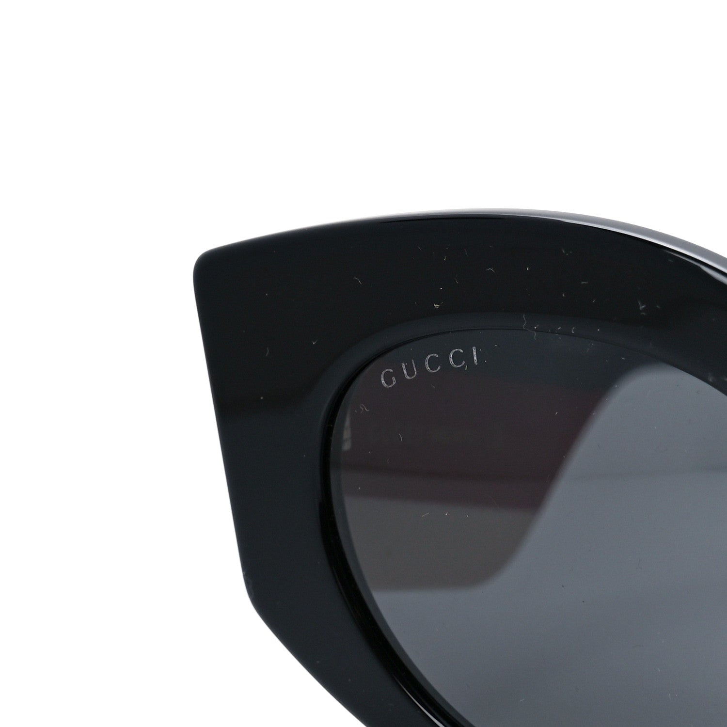 Gucci Acetate Oversized Rectangle Frame Web Sunglasses GG0275S Black 8 of 9