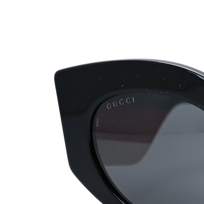 Gucci Acetate Oversized Rectangle Frame Web Sunglasses GG0275S Black 8 of 9
