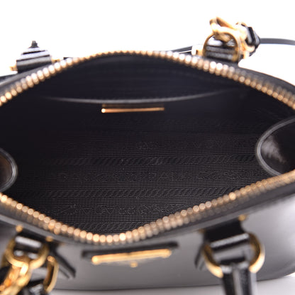 Prada Saffiano Vernice Mini Promenade Tote Black 5 of 9