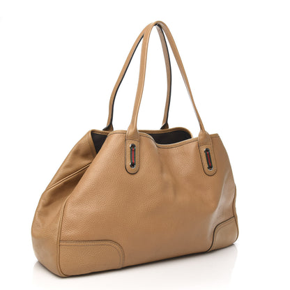 Gucci Calfskin Large Princy Tote Light Brown 3 of 13