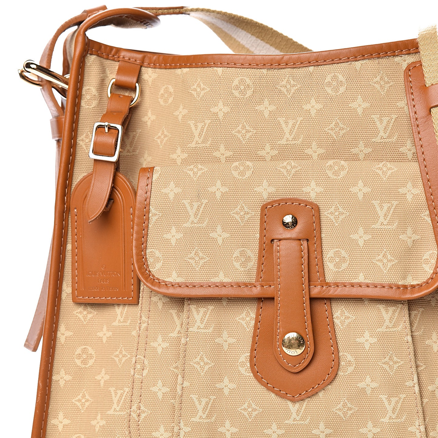 Mini Monogram Besace Mary Kate Beige