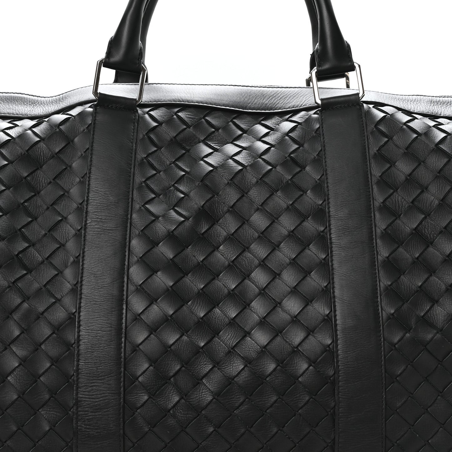 Nappa Intrecciato Weekend Bag Black
